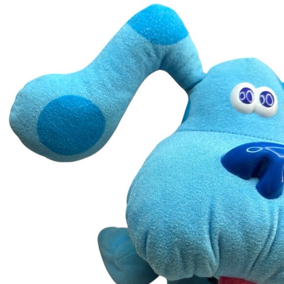 VTG 90s Blues Clues Pose-A-Blue 8" Plush Blue PBS Tyco 1997 Stuffed Animal Dog - Picture 9 of 16